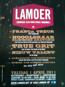 flyer: lamoer, bitterzoet, amsterdam - april 1 2011