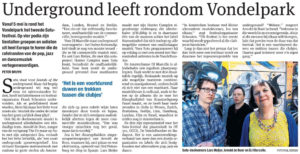 parool article: sound of the underground